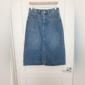 Old Navy High Rise Secret Smooth Pockets Denim Skirt
